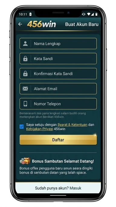 Panduan Daftar Akun Baru 456win untuk Android
