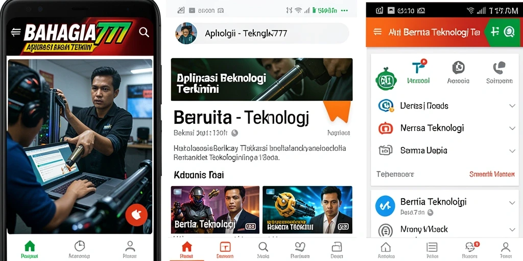 Tampilan antarmuka aplikasi BAHAGIA777 yang informatif dan mudah dinavigasi.