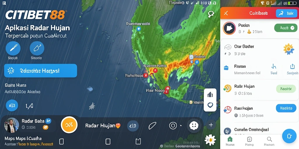 Antarmuka CITIBET88 menampilkan informasi radar hujan secara jelas dan informatif.