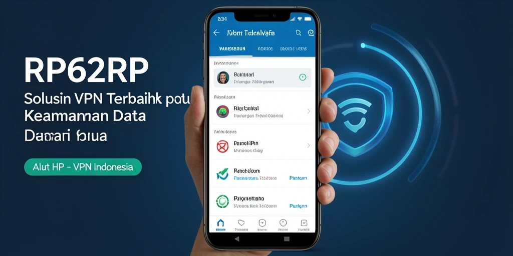 Antarmuka sederhana aplikasi RP62RP yang memudahkan pengguna.