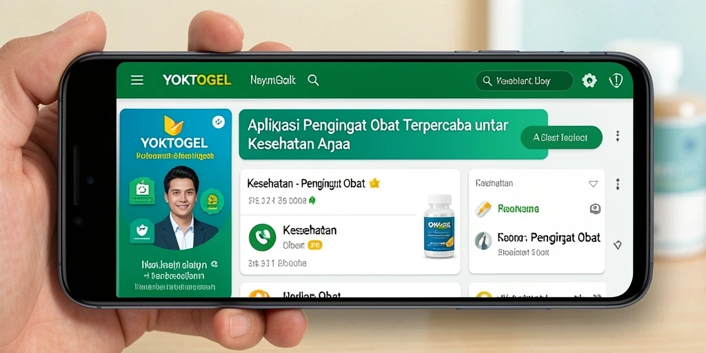 Tampilan antarmuka aplikasi YOKTOGEL yang sederhana dan informatif.